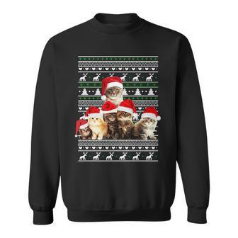 Family Of Kittens Ugly Christmas Sweater Tshirt Sweatshirt - Monsterry