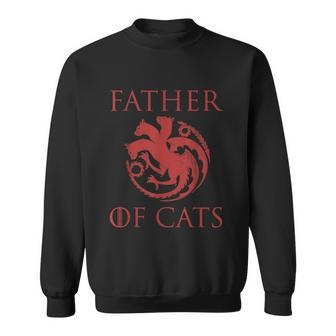 Father Of Cats Funny Cat Lover Kitten Dad Kitty Sweatshirt - Monsterry UK