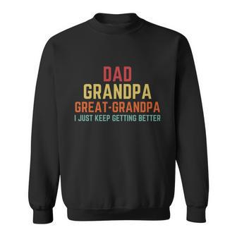 Fathers Day Gift From Grandkids Dad Grandpa Great Grandpa Gift Sweatshirt - Monsterry AU