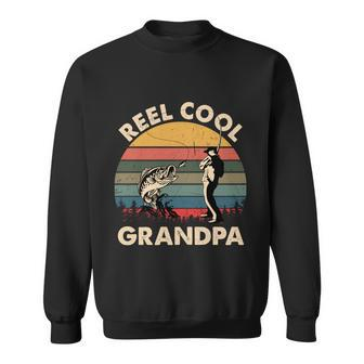 Fathers Day Gift Grandpa Fishing Reel Cool Grandpa Daddy Funny Gift Sweatshirt - Thegiftio UK