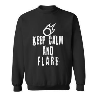 Ff14 Black Mage Keep Calm And Flare Sweatshirt - Monsterry CA