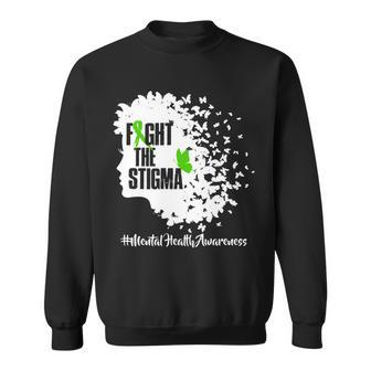 Fight The Stigma Butterflies Mental Health Sweatshirt - Monsterry UK