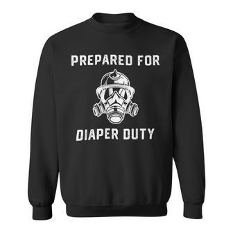 Firefighter Funny Firefighter New Dad Promoted Daddy Humor Fathers Day Sweatshirt - Seseable
