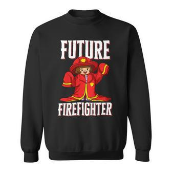 Firefighter Future Firefighter For Young Girls V2 Sweatshirt - Seseable