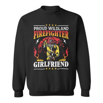 Firefighter Proud Wildland Firefighter Girlfriend Gift V2 Sweatshirt - Seseable