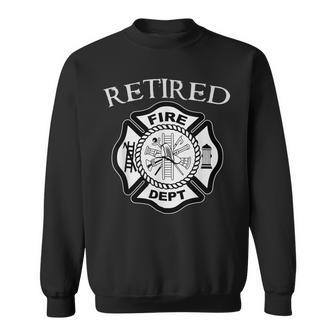 Firefighter Retired Fire Dept Tshirt Firefighter Ladder Engine Sweatshirt - Seseable