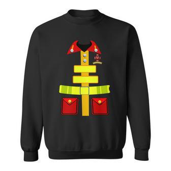 Fireman Costume Firefighter Halloween Uniform Tshirt Sweatshirt - Monsterry