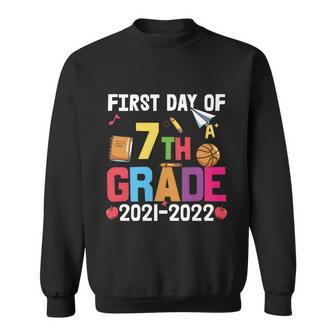 First Day Of 7Th Grade 2021_2022 Back To School Sweatshirt - Monsterry