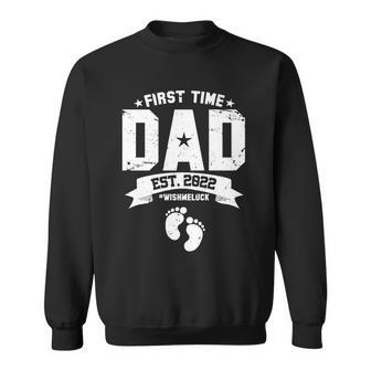 First Time Dad Est 2022 Wish Me Luck Sweatshirt - Thegiftio UK