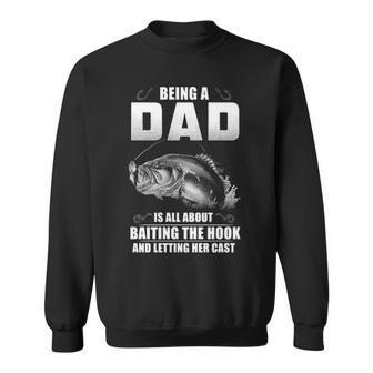 Fishing Dad - Baiting The Hook Sweatshirt - Seseable