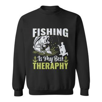 Fishing Is My Best Therapy Sweatshirt - Monsterry