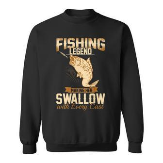 Fishing Legend - Making Her Swallow Sweatshirt - Seseable