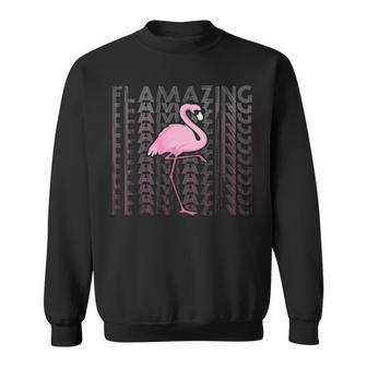 Flamazing Flamingo Wearing Sunglasses Sweatshirt - Thegiftio UK