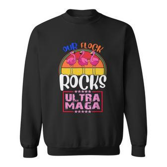 Flamingo Beach Summer Our Flock Rock Ultra Maga Graphic Design Printed Casual Daily Basic Sweatshirt - Thegiftio UK