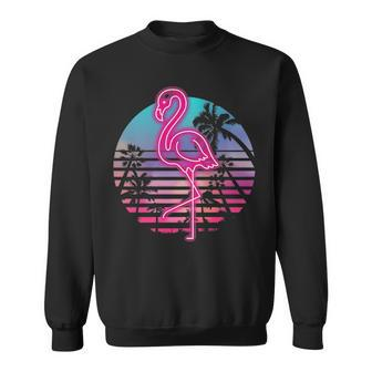 Flamingo Bird 80S Party 2 Graphic Design Printed Casual Daily Basic Sweatshirt - Thegiftio UK