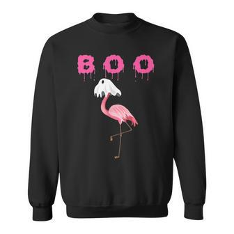 Flamingo Boo Ghost Flamingo Halloween Funny Gifts Graphic Design Printed Casual Daily Basic Sweatshirt - Thegiftio UK