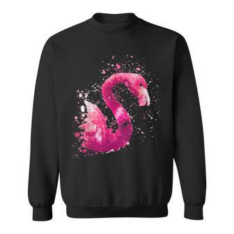 Flamingo Watercolor Art 1 Graphic Design Printed Casual Daily Basic Sweatshirt - Thegiftio UK