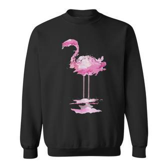 Flamingo Watercolor Art 3 Sweatshirt - Thegiftio UK