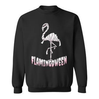 Flamingoween Flamingo Mummy Halloween Costume Sweatshirt - Thegiftio UK