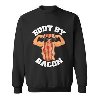 Flexing Body By Bacon Sweatshirt - Monsterry