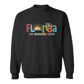 Florida The Sunshine State Colorful Sweatshirt - Monsterry
