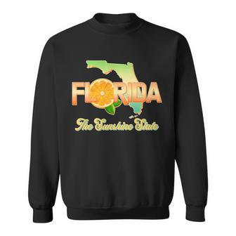 Florida The Sunshine State Orange Logo Sweatshirt - Monsterry