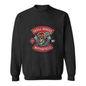 Flying Skull With Pistons For Motorcycle Club Sweatshirt - Monsterry AU