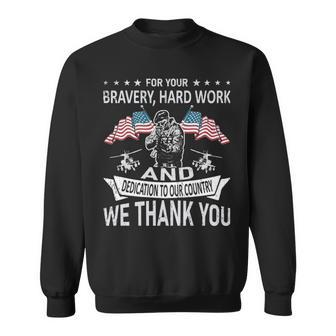 For Your Bravery Veteran Tshirt Sweatshirt - Monsterry DE