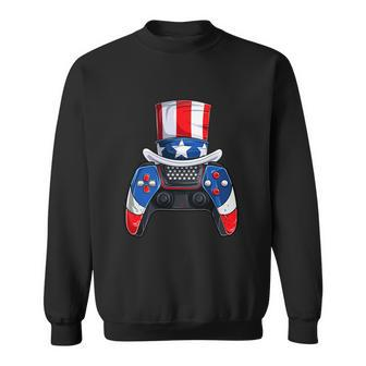 Fourth Of July American Flag Funny Video Games Sweatshirt - Thegiftio UK