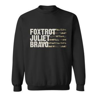Foxtrot Juliet Bravo Camo Military Flag Tshirt Sweatshirt - Monsterry
