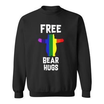 Free Bear Hugs Gay Pride Sweatshirt - Thegiftio UK