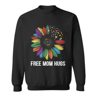 Free Mom Hugs Daisy Lgbt Pride Month Sweatshirt - Monsterry UK