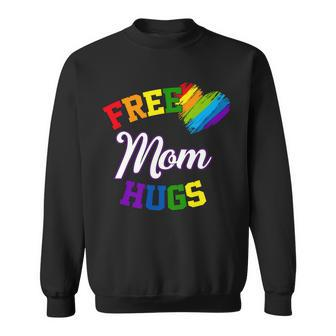 Free Mom Hugs Lgbt Gay Pride Heart Sweatshirt - Monsterry UK