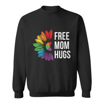 Free Mom Hugs Rainbow Lgbt Pride Month Sweatshirt - Monsterry UK