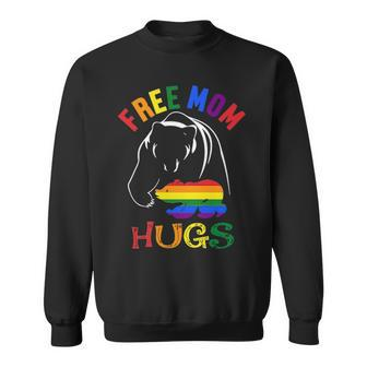 Free Mom Hugs Tshirts Pride Month Shirt Mama Bear Lgbt – Unisex Blacks Sweatshirt - Thegiftio UK