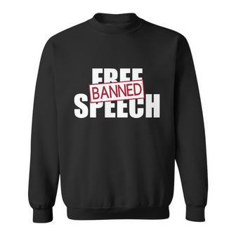 Free Speech Banned Sweatshirt - Monsterry DE