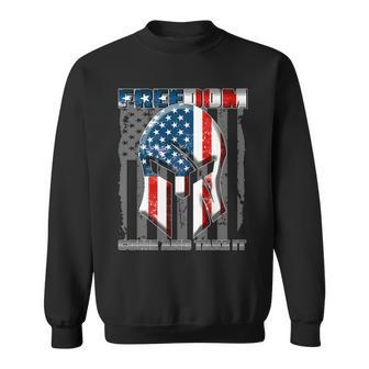 Freedom Come And Take It Gladiator Us Flag Sweatshirt - Monsterry