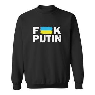 Fuck Putin | Anti War | Anti Russia | Pro Ukraine | Ukraine Flag Tshirt Sweatshirt - Monsterry