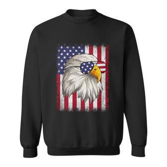 Funny 4Th Of July Usa Flag American Patriotic Eagle V2 Sweatshirt - Monsterry UK