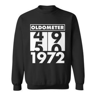 Funny 50Th Birthday Oldometer Made In 1972 Tshirt Sweatshirt - Monsterry AU