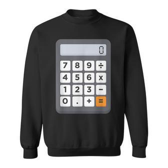 Funny Accountant Halloween Costume Outfit Math Calculator Men Women Sweatshirt Graphic Print Unisex - Thegiftio UK