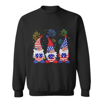 Funny American Gnomes Sunglasses Patriotic Usa 4Th Of July Sweatshirt - Monsterry
