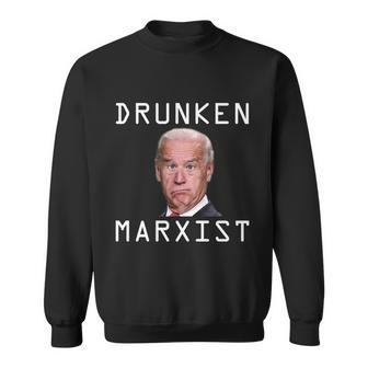 Funny Anti Biden Drunken Marxist Joe Biden Sweatshirt - Monsterry DE