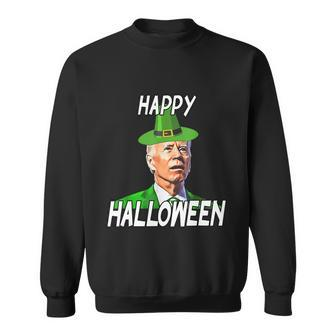 Funny Anti Joe Biden St Patricks Day Shirt Happy Halloween Sweatshirt - Thegiftio UK