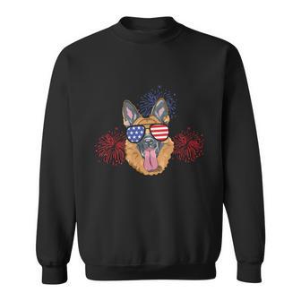 Funny Australian Cattle Dog Heeler American Flag Plus Size Shirt For Unisex Sweatshirt - Monsterry