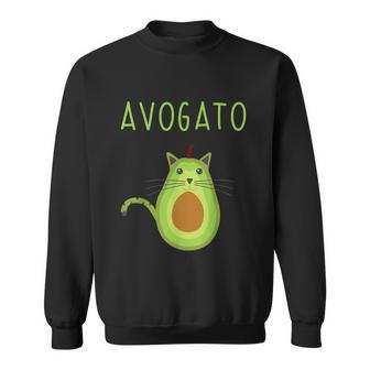 Funny Avogato Cinco De Mayo Gift Cinco De Meow Cat Avocado Gift Sweatshirt - Monsterry