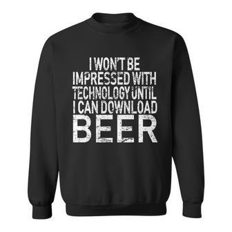 Funny Beer Drinker Sweatshirt - Monsterry DE