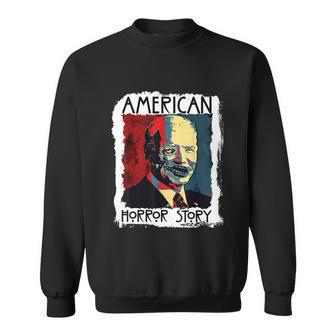 Funny Biden Horror American Zombie Story Halloween Retro Vintage Sweatshirt - Thegiftio UK