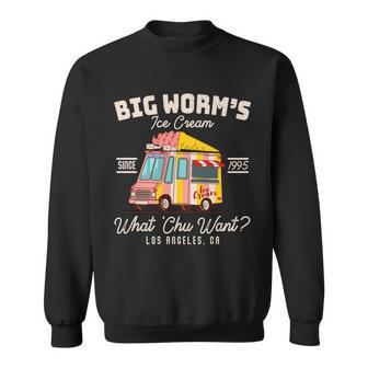 Funny Big Worms Ice Cream What Chu Want Since 1995 Tshirt Sweatshirt - Monsterry