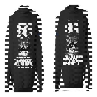 Funny Black And White Cat Kitten Big Pawpa Sweatshirt - Thegiftio